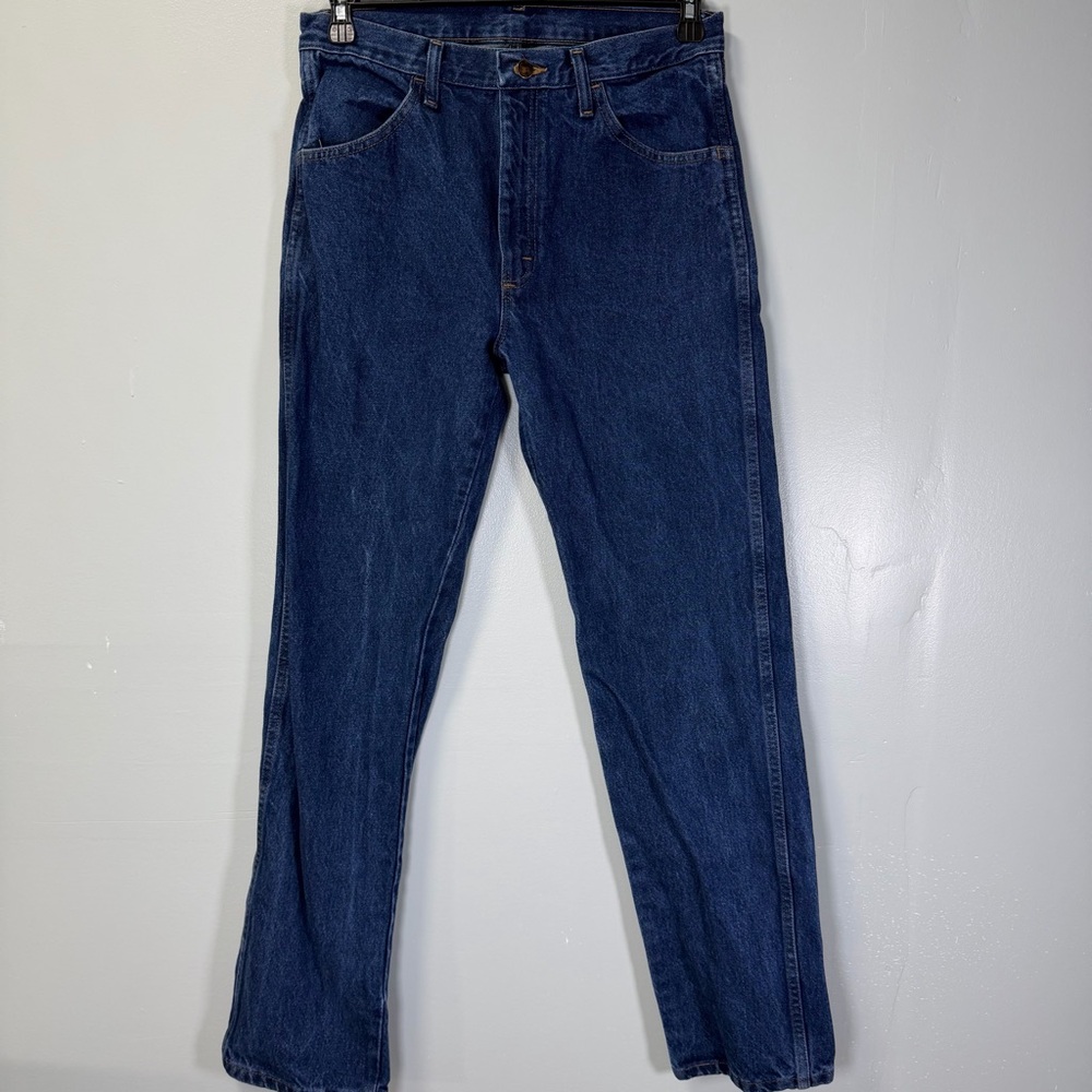 Rustler Vintage Regular Fit Straight Leg Classic Blue Men's Jeans Sz 32x32‎